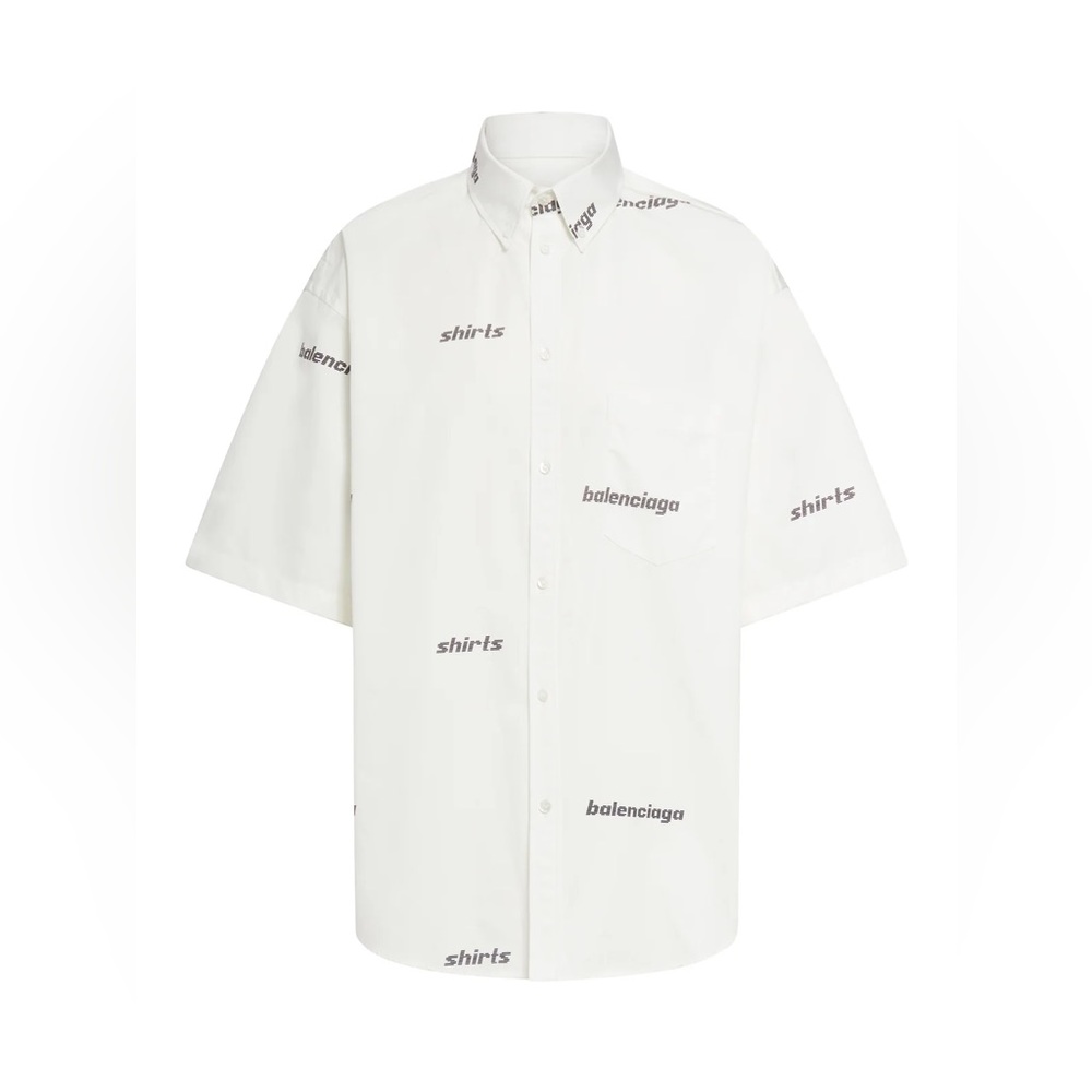Balenciaga
Balenciaga All-Over Logo Printed Buttoned Shirt